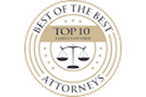 Best of the Best Attorneys Top 10 Family Law Firm award seal